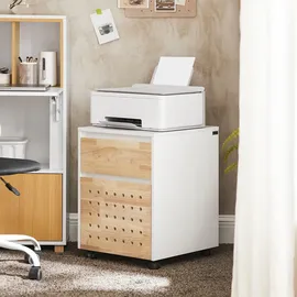 SoBuy Aylin Rollcontainer 45 x 45 x 59 cm Weiß