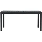 VCM ebuy24 Capo Gartentisch mit Auszug 160/240 cm Schwarz