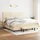 vidaXL Boxspringbett mit Matratze Creme 200x200 cm Stoff