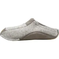 Haflinger Pocahontas Pantoffel Hausschuh mit TR-Gummisohle Wechselfussbett unisex (Steingrau 84), Gr. 41