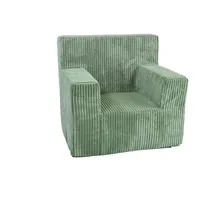 FORTISLINE Kindersessel aus Schaumstoff mit abnehmbarem Cordbezug Kinderzimmer 5 Farben, mit Relaxfunktion grün