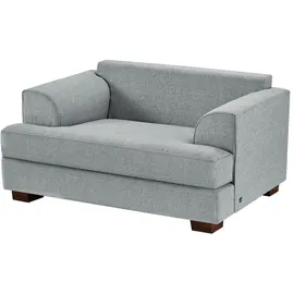 Soho Sessel Franka Flachgewebe 136 x 87 x 103 cm Grau mit Kissen