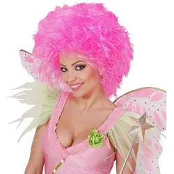 Neon Pinke Elfen Perücke - OS