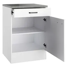 OPTIFIT Unterschrank Bonn214 60 x 60 x 88 cm Weiß/Grau