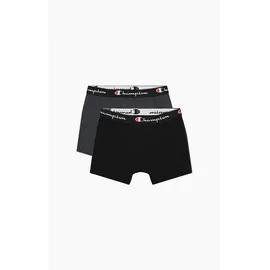 Champion Boxershorts Baumwolle schwarz 2er Pack XL