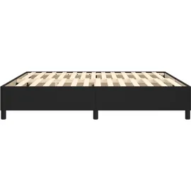 vidaXL Bettgestell Schwarz 180x200 cm Kunstleder