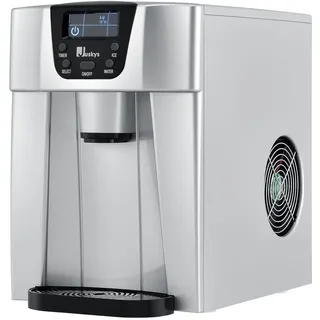 Eiswürfelmaschine PIM200L mit Spender - Silber