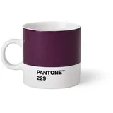 COPENHAGEN.DESIGN Pantone Espressotasse, Porzellan, Aubergine 229, 6.1 x 6.1 x 8.2 cm