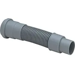 Viega Abflussrohr 460785 DN 50x50/40x750mm, Kunststoff grau, flexibel, mit Dichtung
