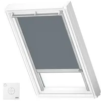 VELUX Verdunkelungsrollo Blaugrau 4581, MK06, Aluminiumschiene,GGU,Solar,VELUX