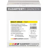 CLEARTEST Multi Drug Methadon (Urintest) 6 fach Kassetten 10 Teste 10 Teste1 Pack