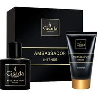 Gisada Herrendüfte Ambassador Intense Geschenkset Eau de Parfum Spray 50 ml + Shower Gel 100 ml