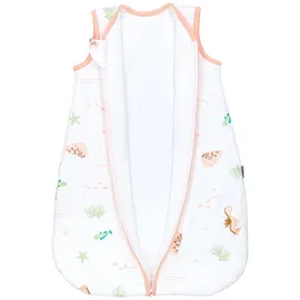 TupTam Baby Schlafsack 2.5 TOG – Warmer Winter Schlafsack Baby, OEKO-TEX, Ärmellos, Wattiert" Gr. 104, blau Tiere im meer), Größe: 104-110 - 104-110