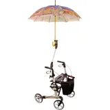 MPB Pieper Schirmhalter für Rollator und Rollstuhl silber