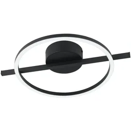 EGLO 901113 - Dimmbare LED-Deckenleuchte AMANDOLO LED/17W/230V Schwarz, - FB - Schwarz