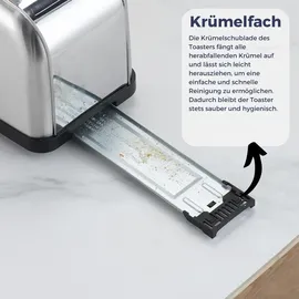 sommertal Toaster ST1500 XXL Silber