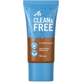 Manhattan Clean & Free Skin Tint Fb. 42 Mocha, feuchtigkeitsspendendes Make-up, vegan, 30 ml