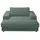 KAWOLA Relaxsessel MADELINE Cord 150 x 86 x 170 cm Grün
