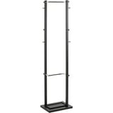 Haku-Möbel HAKU Möbel Kleiderständer 54527 schwarz Metall 10 Haken 40,0 x 175,0 cm