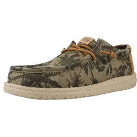 HEYDUDE Wally Palm Jute Herren Burnt Olive/Ginger Brown 43