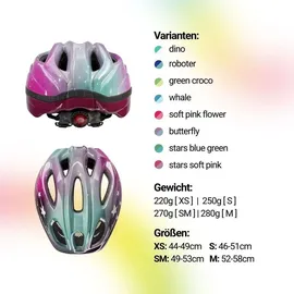 KED Meggy II Trend 49-53 cm Kinder stars/pink aqua glossy
