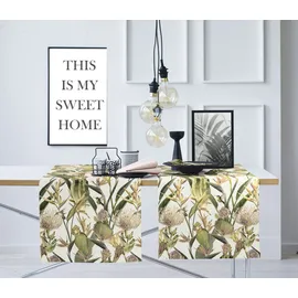 APELT Tischläufer APELT "6522 SUMMERTIME, Sommerdeko, Sommer", beige (natur, beige), B:48cm L:140cm, Baumwolle, Polyester, Tischdecken, Digitaldruck