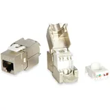 Equip Keystone Jack geschirmt CAT.6A RJ45 Anschluss 8er Set