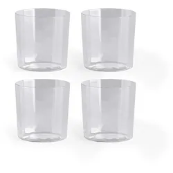 HAY - Angle Glas, breit, klar (4er-Set)