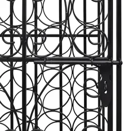 vidaXL Weinregal Flaschenregal 47 x 35 x 111 cm Schwarz