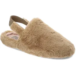 Braune Hausschuhe Macarena Gefütterte Damenschuhe, 40