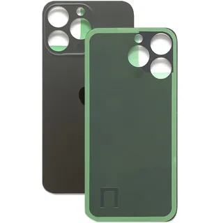 Backcover Akkudeckel passend für iPhone Serie 14 Pro Max Ersatzrückglas mit vergrößertem Kameraloch für einfache Montage. OEM (Schwarz)