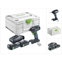 Festool TID 18-Basic Akku Schlagschrauber 18 V 180 Nm 1/4" + 2x Akku 3,0 Ah + Ladegerät + Systainer