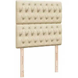 vidaXL Boxspringbett 90 x 190 cm Creme