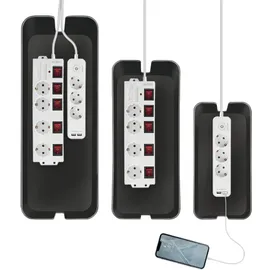 Logilink Kabelbox 15,7 x 13,4 cm 3-tlg. schwarz