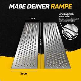 monzana MONZANA® 2x Auffahrrampe 400kg