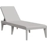 vidaXL Sonnenliege 186 x 60 x 29 cm Grau