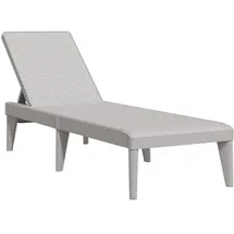 vidaXL Sonnenliege 186 x 60 x 29 cm Grau