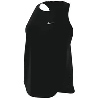 Nike Damen T-Shirt Tempo, Black/Reflective SILV, XL
