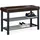 Relaxdays Schuhbank 81 x 49 x 31 cm braun / braun