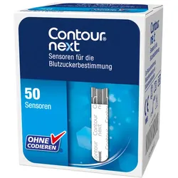 Contour Next Blutzucker-Teststreifen (50 Stück) Set Diabetes Sensoren für die Blutzuckerbestimmung Blood Sugar