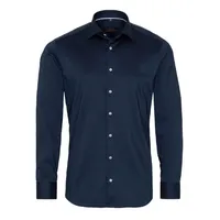 Eterna Herren Hemd blau Slim Fit, blau, NOS