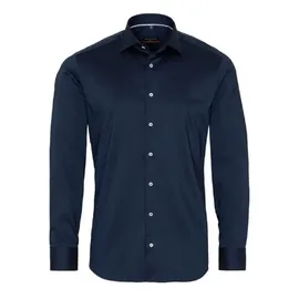 Eterna Herren Hemd blau Slim Fit, blau, NOS