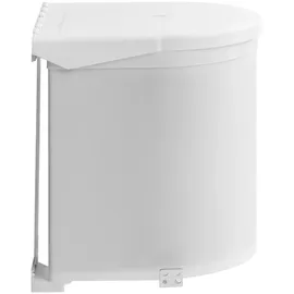 vidaXL Küchen-Einbau-Mülleimer 8 l Weiß