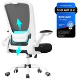 Songmics Drehstuhl Mesh Schwarz-Weiß