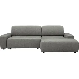 Home Affaire Ecksofa HOME AFFAIRE "TORGE (264cm), Schlafsofa in Cord, Samtvelours o Struktur fein, L-Form", grau (anthrazit), B:264cm H:82cm T:162cm, 100% Polyester, Sofas, Ecksofa, Schlaffunktion, Bettkasten, Liegefläche: 125/210 cm