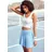 vivance active by lascana Skort Damen Tellerröcke Blau 36/38