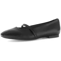 Gabor Damen Klassische Ballerinas, Frauen Flats,Slip-ons,Gummizug,Ballerinen,Pumps,Halbschuhe,Sommerschuhe,Slipper,flach,schwarz,37 EU / 4 UK - 37 EU