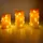 CCLIFE LED Kerzen Set mit Fernbedienung Timer Funktion 300 Stunden flackernde Paraffin Echtwachs,mit Lichterkette