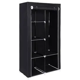 Songmics Stoffschrank, RYG84H schwarz 88,0 x 45,0 x 170,0 cm