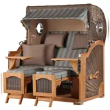 Mr. Deko bene living Ammersee Grande XL Teak PE grau Modell 520 inkl. Liftersystem